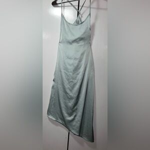 Oh Polly Asymmetrical Dress in Light Green